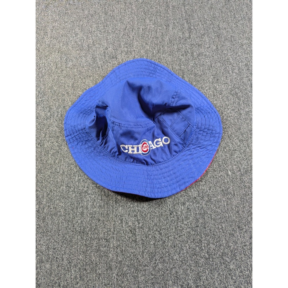 Melonwear Chicago Cubs Bucket Hat Blue Red MLB Baseball Sun Hat